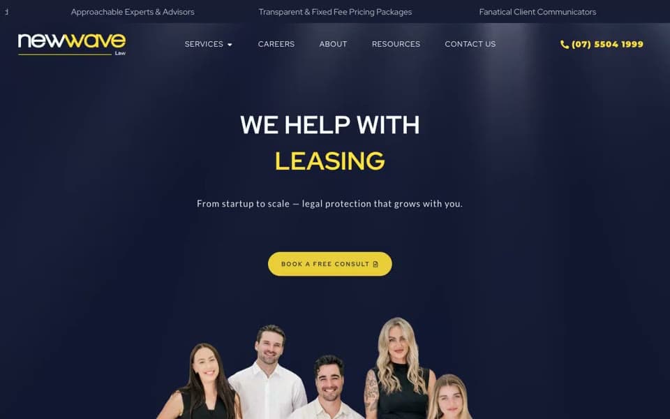 New Wave Law website