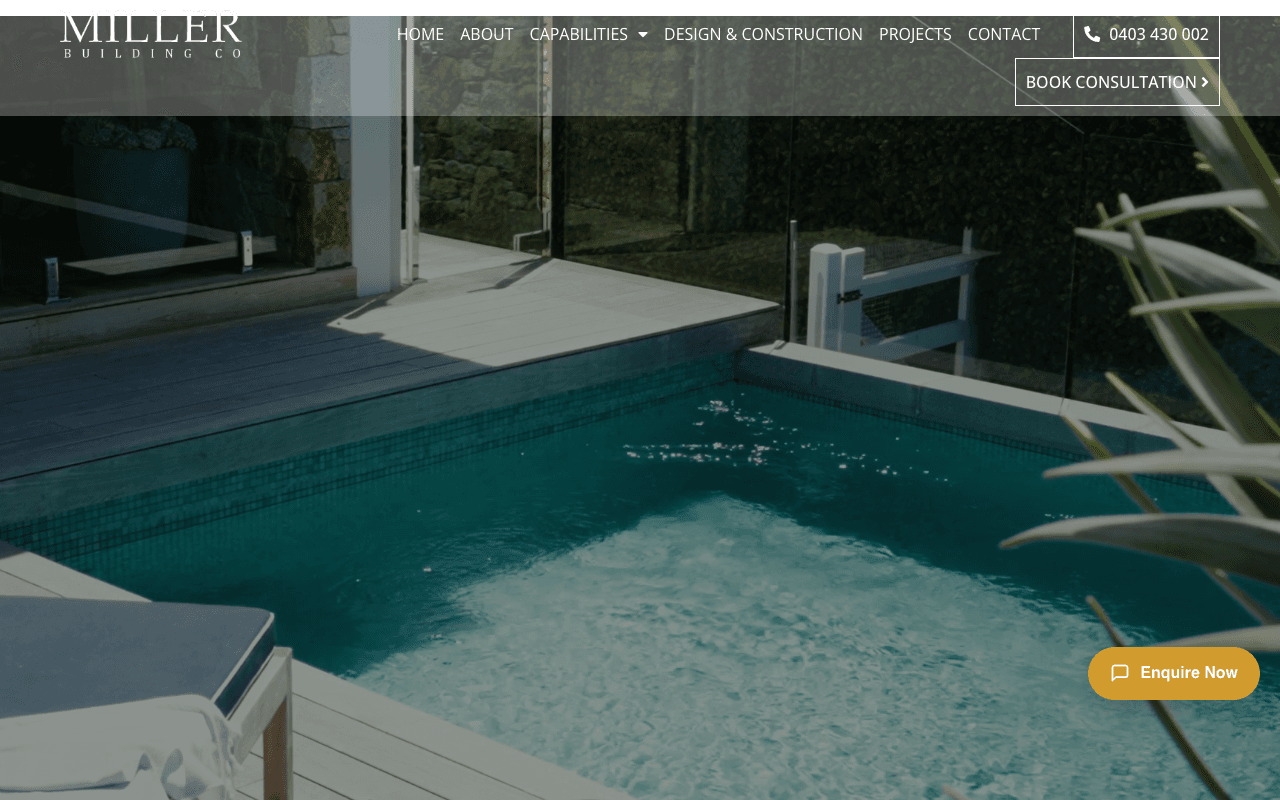 Miller Building Co website