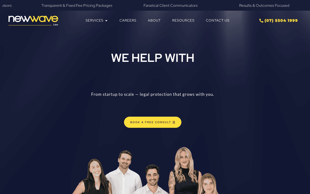 New Wave Law website